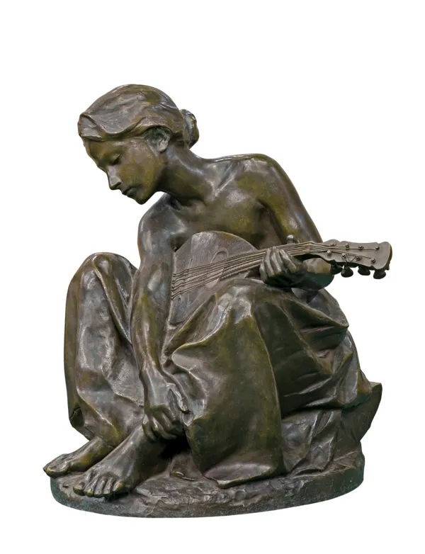 HENRYK GLICENSTEIN, DZIEWCZYNKA Z MANDOLINĄ, 1897