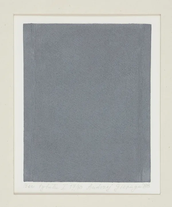 Andrzej Gieraga, BEZ TYTUŁU I, 1988