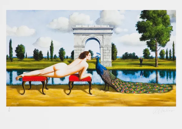 Rafał Olbiński, KOBIETA Z PAWIEM