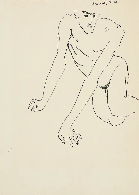 Tadeusz Brzozowski, AKT MĘSKI, 1950