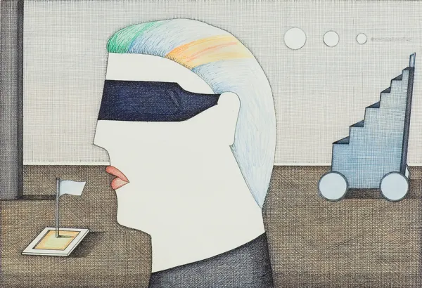 Joanna Wiszniewska-Domańska, CZŁOWIEK W CIEMNYCH OKULARACH, 1991