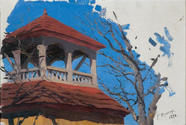 Ferdynand Ruszczyc, DZWONNICA KOŚCIOłA W BOHDANOWIE, 1898