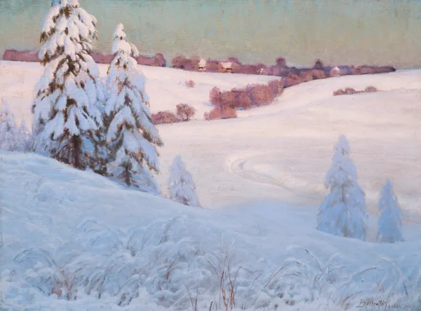 Roman Bratkowski, PEJZAŻ ZIMOWY, 1911