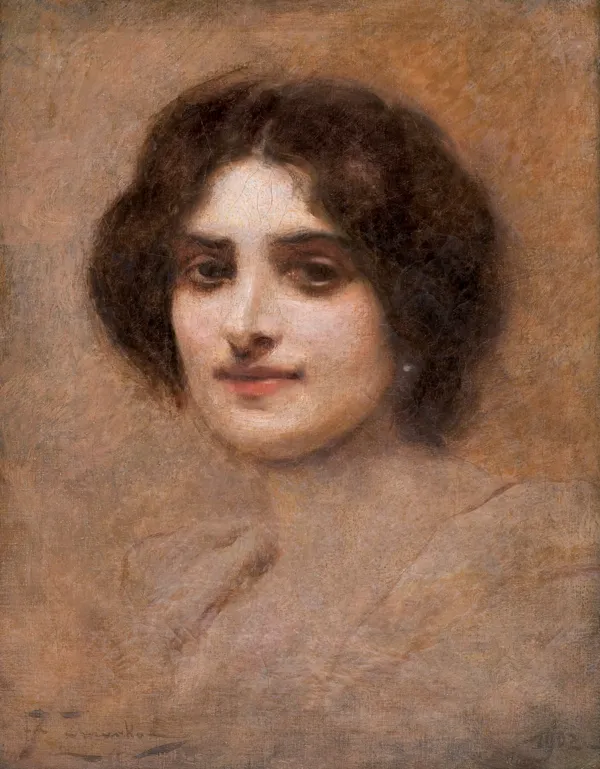 Franciszek Żmurko, PORTRET KOBIETY, 1902