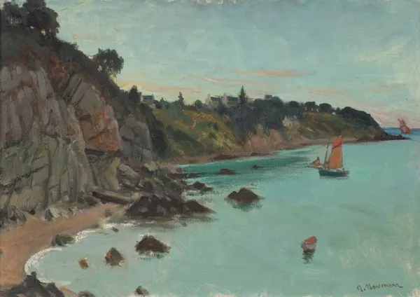 Abraham  Neuman, SKALISTE WYBRZEŻE BRETANII, ok. 1920