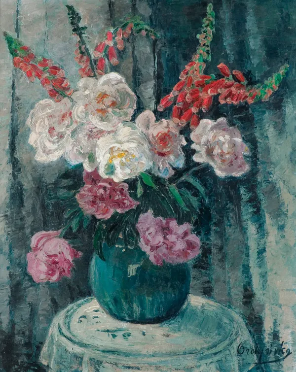 Stefania Ordyńska-Morawska, KWIATY W WAZONIE, ok. 1930