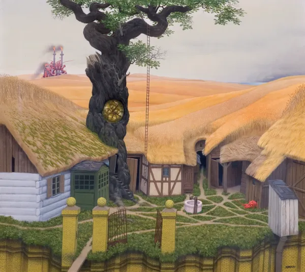 Jacek Yerka, POD PEJZAŻEM II, 1990
