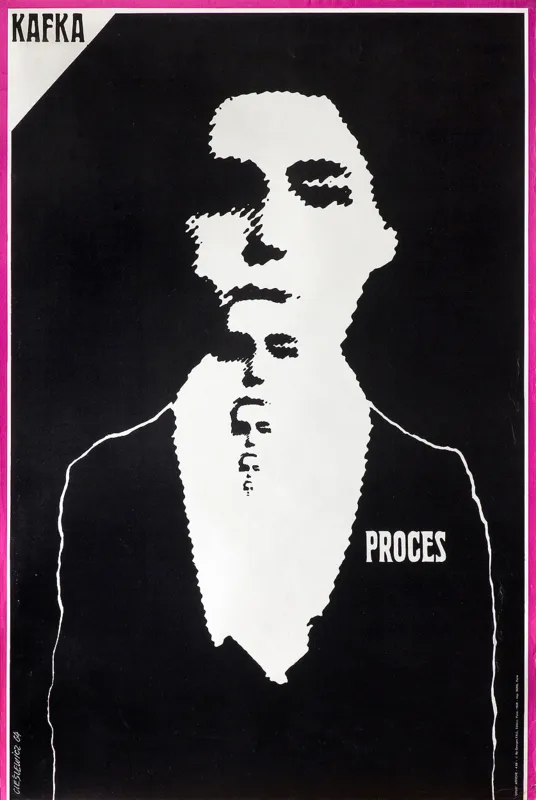 Roman Cieślewicz, PLAKAT KAFKA PROCES, 1964