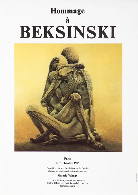 Zdzisław Beksiński, Plakat wystawy indywidualnej, 1985