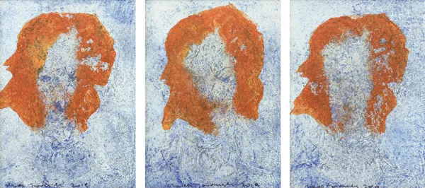 Marek Jaromski, TRZY RAZY Z OLGĄ JACHTOMĄ [tryptyk], 2019