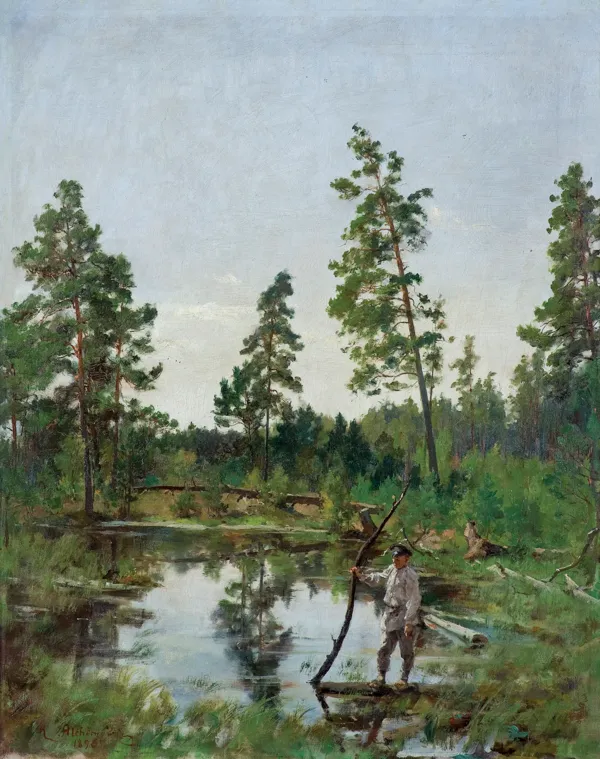 Kazimierz Alchimowicz, CHŁOPIEC NA  BAGNACH, 1896