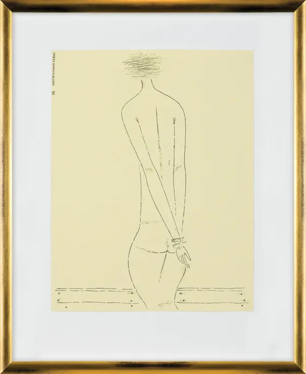 Jerzy Nowosielski, AKT ZE SKRĘPOWANYMI RĘKAMI, 1993