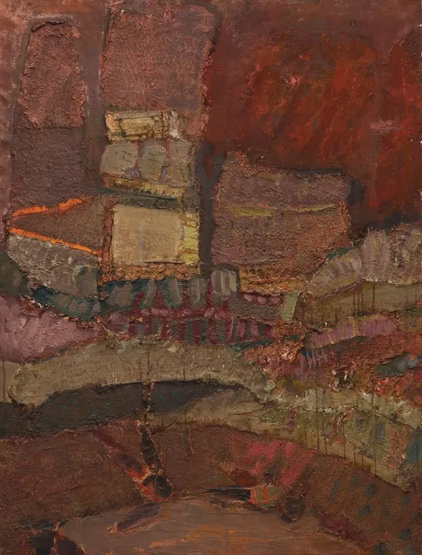 Aleksander Kobzdej, KOMPOZYCJA ABSTRAKCYJNA, ok. 1960