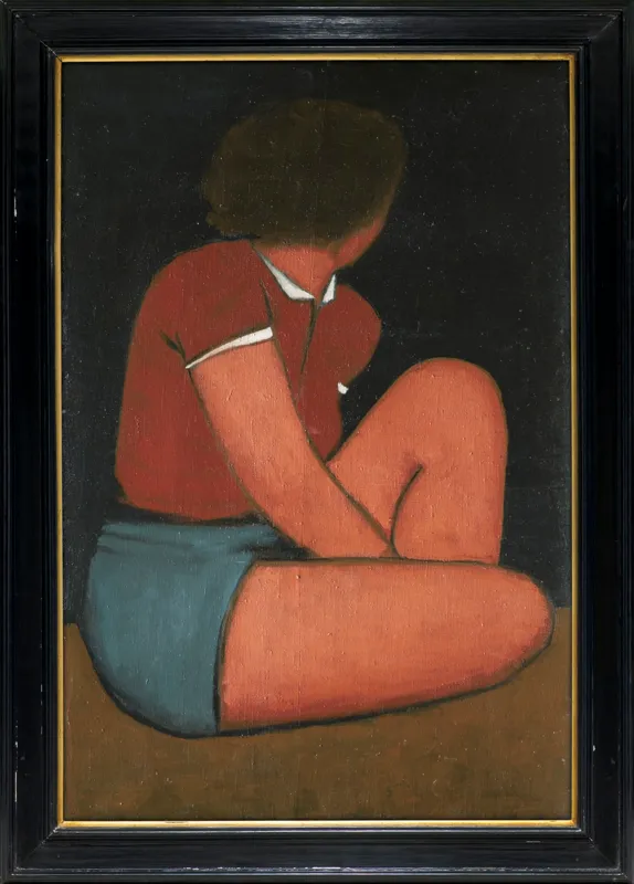 Jerzy Nowosielski, SIEDZĄCA GIMNASTYCZKA, ok. 1951