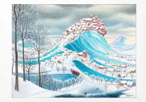 Jacek Yerka, MAŁA EPOKA LODOWCOWA, 2019