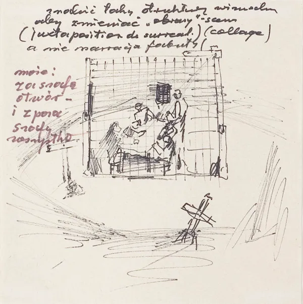 Tadeusz Kantor, SZKIC KONCEPCJI TEATRALNYCH, lata 80. XX w.