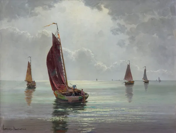 Ernst Hugo  Lorenz-Murowana, Na morzu