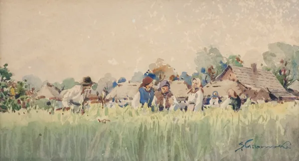 Stanisław Gibiński, W polu, przed 1939