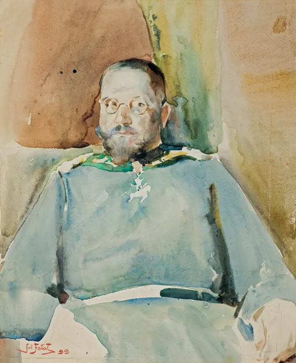 Julian Fałat, PORTRET ŁOWCZEGO DWORU CESARZA WILHELMA II,1899