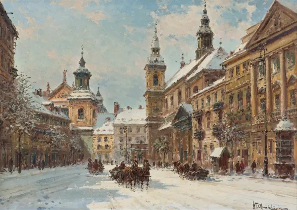 Władysław Chmieliński (Stachowicz), WARSZAWA. ULICA DŁUGA ZIMĄ