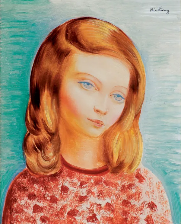 Mojżesz Kisling, PORTRET RUDOWŁOSEJ DZIEWCZYNY, 1943