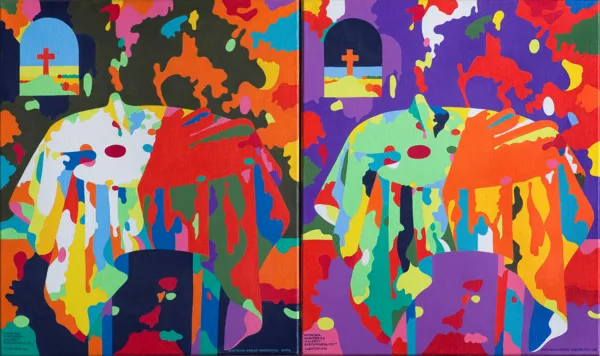 Zdzisław Otello Horodecki, OSTATNIA WIECZERZA MALARZY, 2004 (DYPTYK)