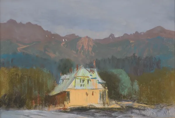 Leon Wyczółkowski, Widok Tatr (z ul. Zamoyskiego), 1904