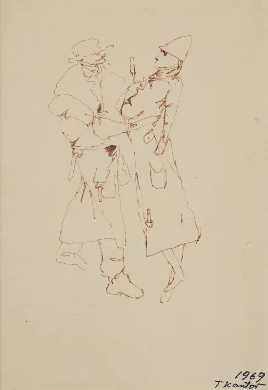 Tadeusz Kantor, DWIE POSTACI ZE SPEKTAKLU „KURKA WODNA“, 1969