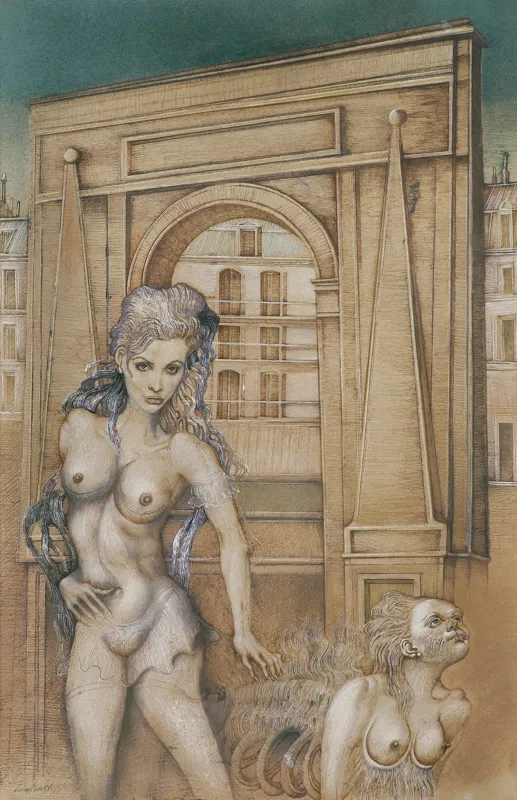 Jan Lebenstein, AU SEUIL DE LA PORTE (NA PROGU BRAMY), 1978