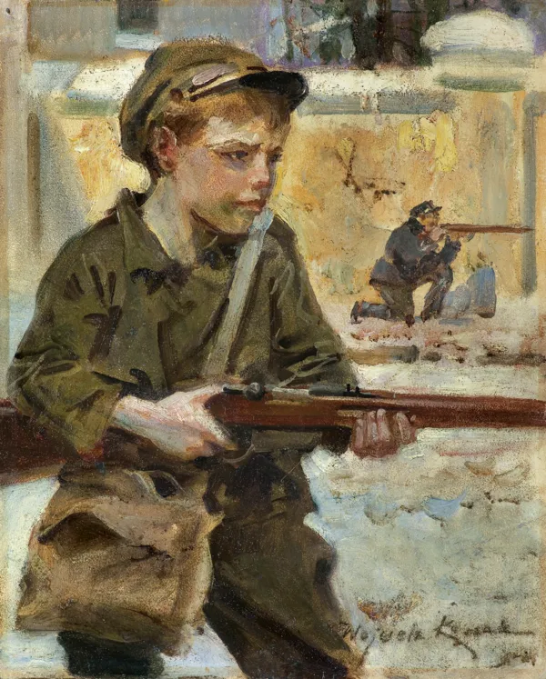 Wojciech Kossak, ORLĄTKO, lata 20. XX w.