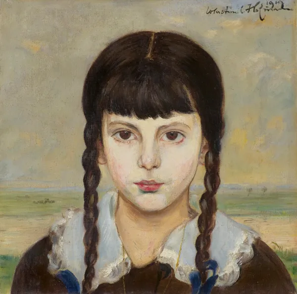 Vlastimil Hofman, DZIEWCZYNKA Z WARKOCZAMI, 1919