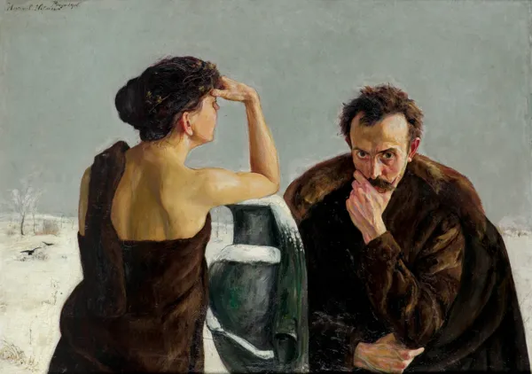 Vlastimil Hofman, ANHELLI I ELOE. AUTOPORTRET Z ŻONĄ, 1916