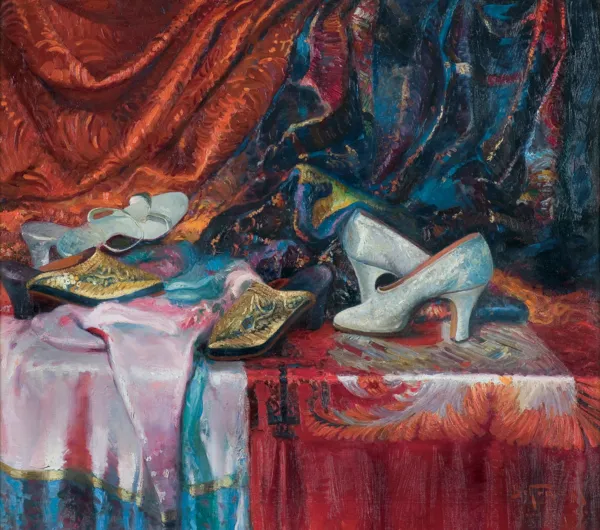 Adolf (Abraham) Behrmann, MARTWA NATURA Z PANTOFELKAMI, 1933