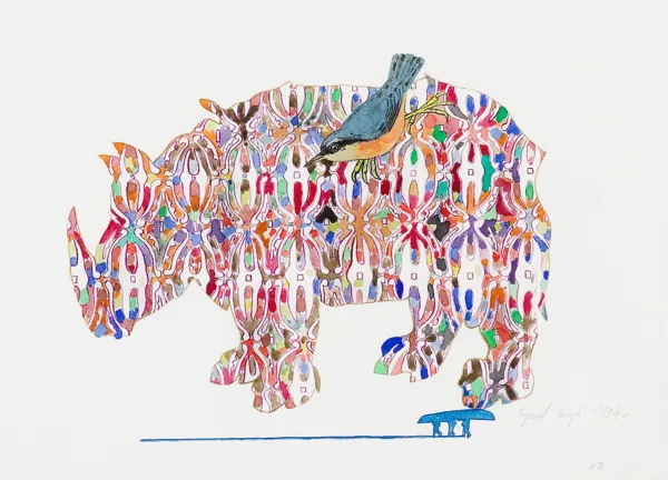 Ryszard Henryk Grzyb, NOSOROŻEC I PTAK, 1994