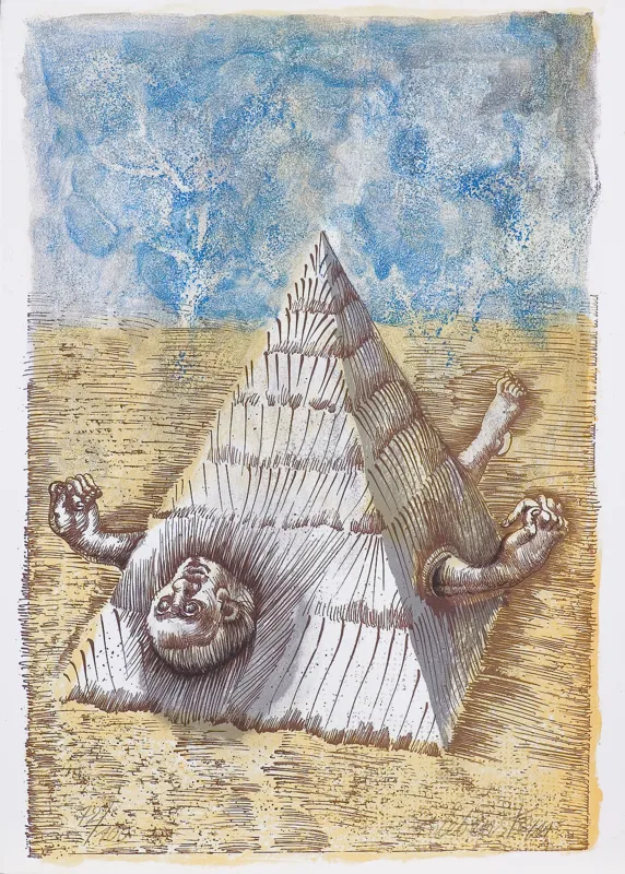 Jan Lebenstein, KOMPOZYCJA Z PIRAMIDĄ