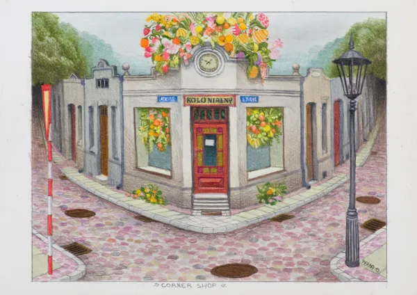 Jacek Yerka, CORNER SHOP, 2019