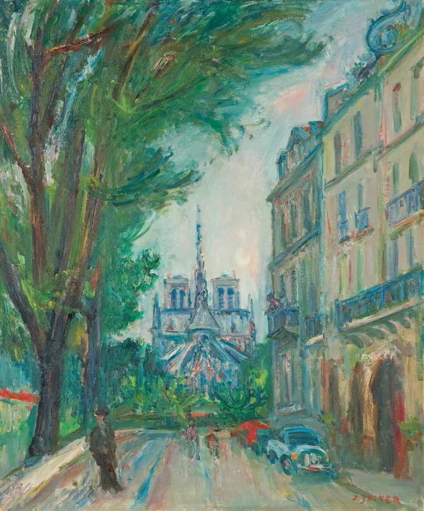 Jakub (Jacques) Zucker, PARYŻ. WIDOK NA Notre Dame