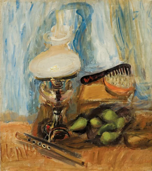 Zygmunt Menkes, MARTWA NATURA Z LAMPĄ NAFTOWĄ, 1928