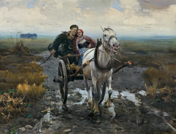 Alfred Wierusz-Kowalski, WESOŁA JAZDA, po 1900