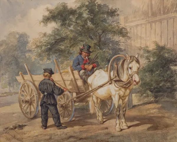 Juliusz Kossak, SPRZEDAWCA FUJAREK, 1863