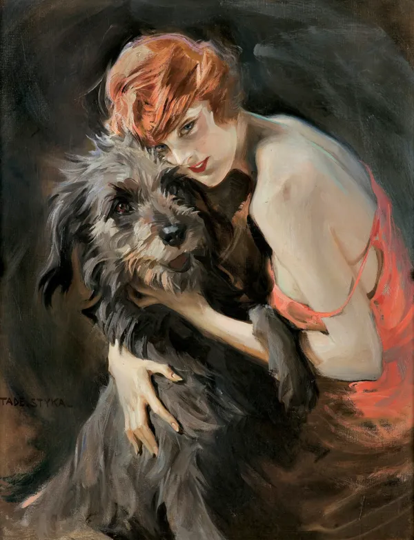 Tadeusz Styka, KOBIETA Z PSEM, przed 1926