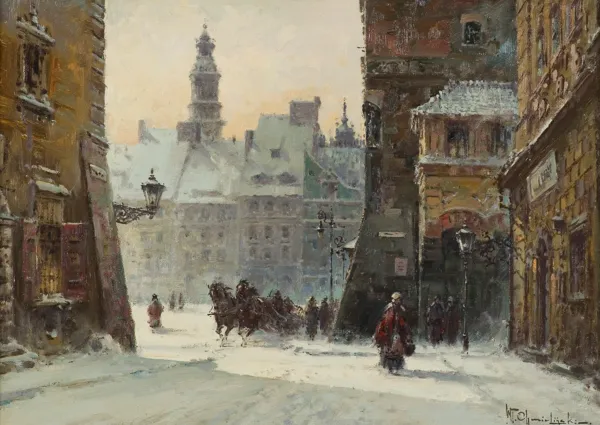 Władysław Chmieliński (Stachowicz), WIDOK NA RYNEK STAREGO MIASTA W WARSZAWIE