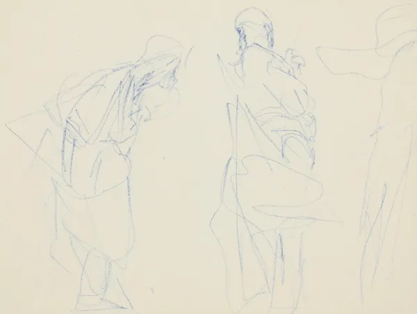 Jacek Malczewski, SZKICE POSTACI (rysunek dwustronny)