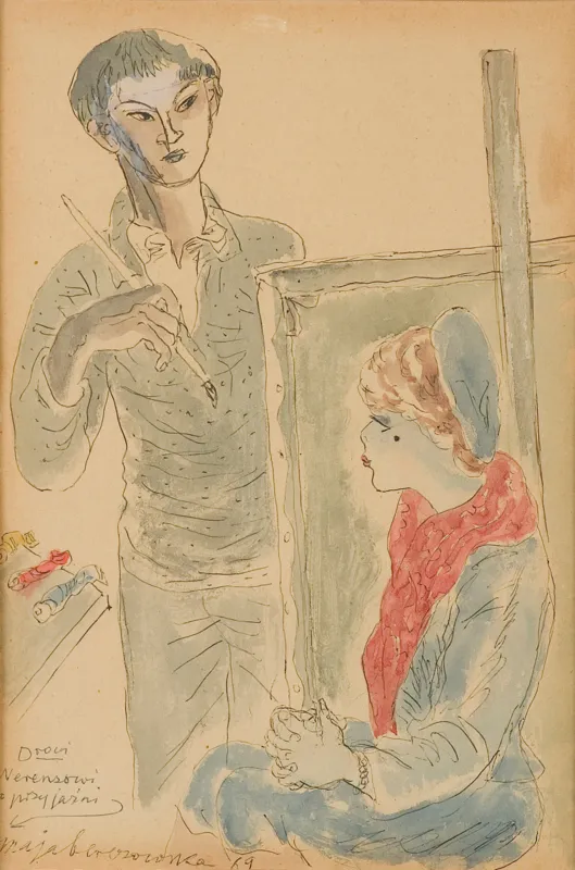 Maja (Maria) Berezowska, W PRACOWNI MISTRZA KISLINGA, 1969