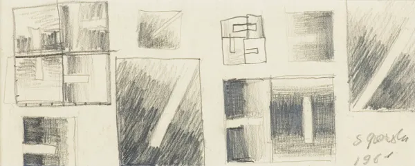 Stefan Gierowski, SZKICE DO OBRAZÓW, 1961