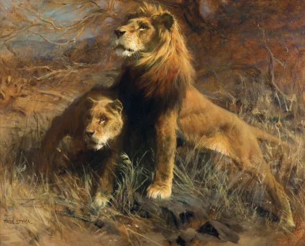 Tadeusz Styka, LWY. KRÓLEWSKA PARA