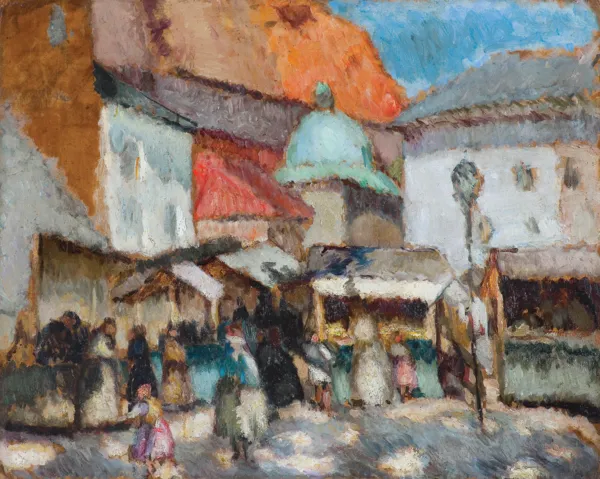 Eugeniusz Eibisch, TARG NA PLACU MARIACKIM W KRAKOWIE, 1920-1922