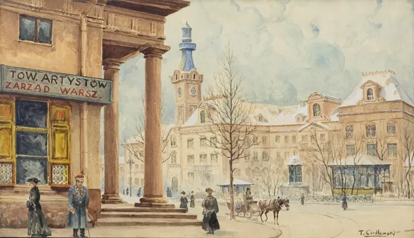 Tadeusz Cieślewski, PLAC TEATRALNY, 1910