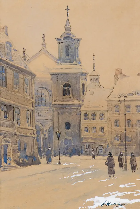 Józef Wodziński, WIDOK NA KOŚCIÓŁ ŚW. JACKA W WARSZAWIE