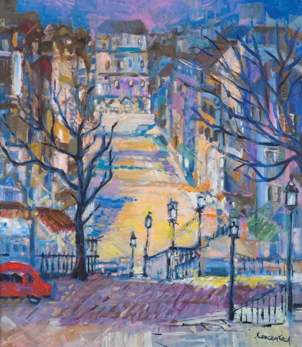 Jan Szancenbach, PARYŻ. PEJZAŻ Z MONTMARTRE, 1996